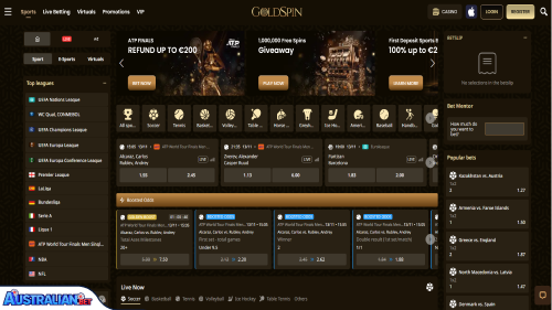 GoldSpin Casino sport