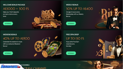 Ritzo Casino Bonuses