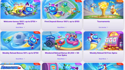 Robocat Casino Bonuses