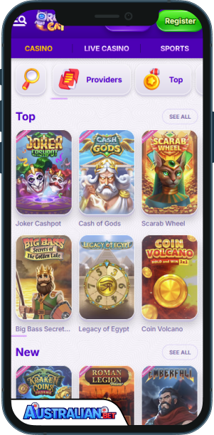 Robocat Casino Mobile app