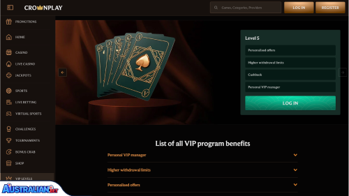 Crownplay Casino vip programma