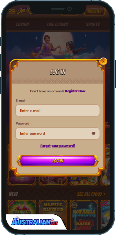 AbuKing Casino Login