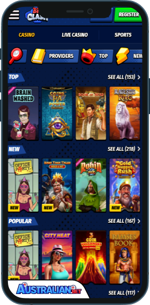 BigClash Casino Mobile app