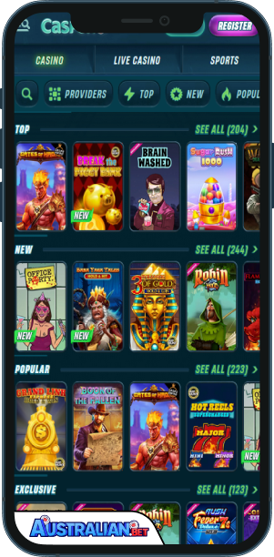 Caspera Casino Mobile app