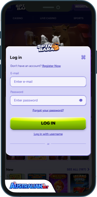 Spinbara Casino Login