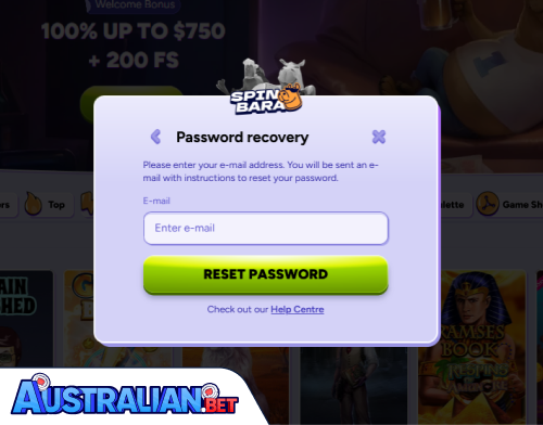 Spinbara Casino Problems Logging In