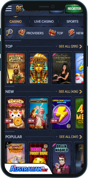 BetWarts Casino Mobile app