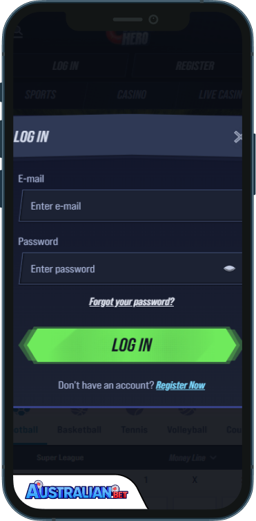 VegasHero Casino Login