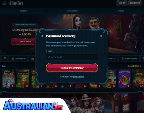 FamBet Casino Problems Logging In