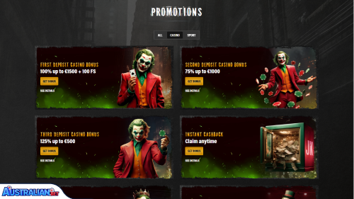 Jokery Casino Bonuses