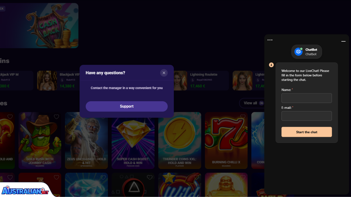 Liraspin Casino Customer Support