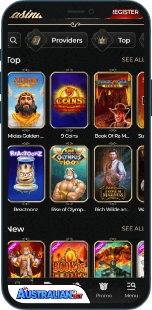 Casina Casino Mobile app