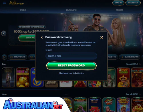 Millioner Casino Problems Logging In