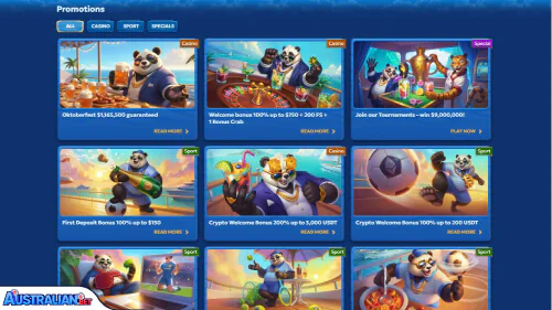 Pandido Casino Bonuses