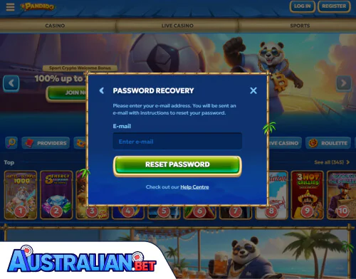 Pandido Casino Problems Logging In