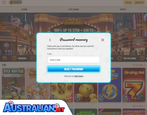 Wyns Casino Problems Logging In