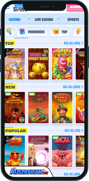 OnlySpins Casino Mobile app
