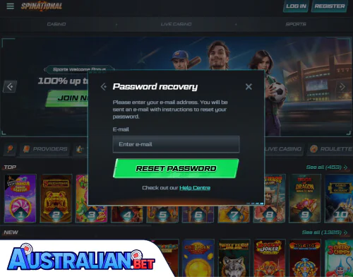 Spinational Casino Problems Logging In