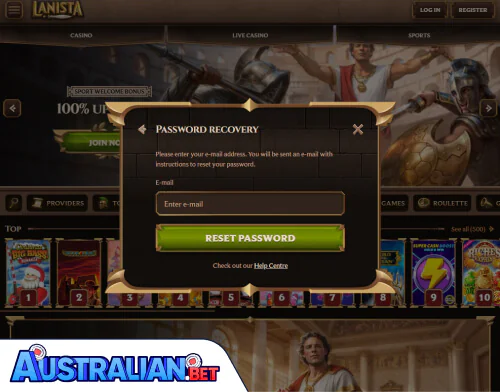 Lanista Casino Problems Logging In