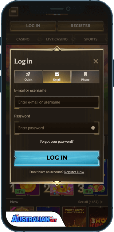 Realz Casino Login