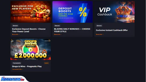 Blaze Spins Casino Bonuses