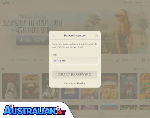 VipLuck Casino Problems Logging In