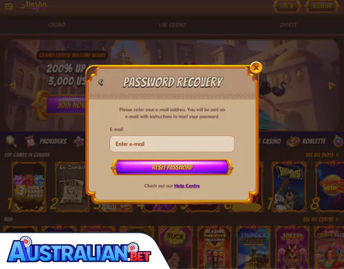 Alawin Casino Problems Logging In