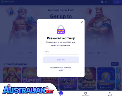 Fortunica Problems Logging In